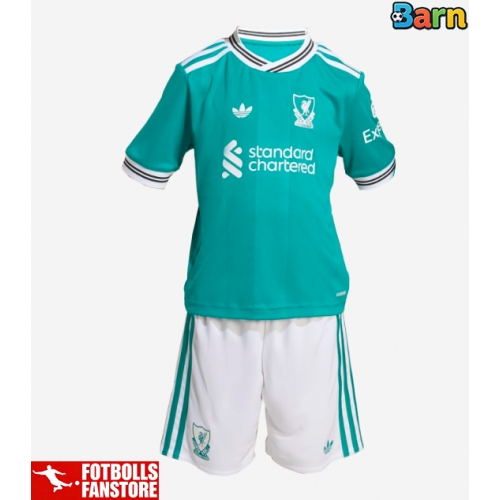 Liverpool Florian Wirtz #7 Tredje Tröja Barn 2025-26 Kortärmad (+ Korta byxor)