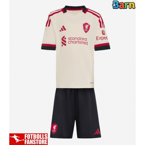 Liverpool Giovanni Leoni #15 Bortatröja Barn 2025-26 Kortärmad (+ Korta byxor)