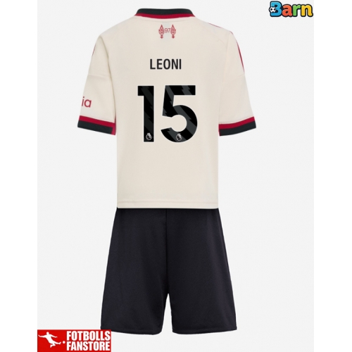 Liverpool Giovanni Leoni #15 Bortatröja Barn 2025-26 Kortärmad (+ Korta byxor)