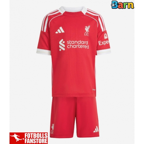 Liverpool Hemmatröja Barn 2025-26 Kortärmad (+ Korta byxor)