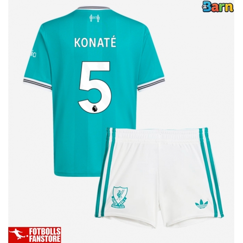 Liverpool Ibrahima Konate #5 Tredje Tröja Barn 2025-26 Kortärmad (+ Korta byxor)