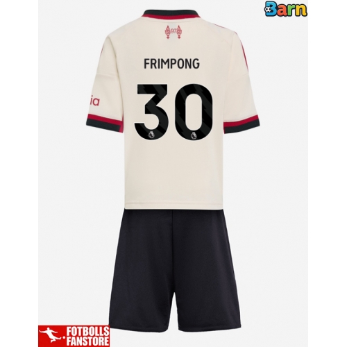 Liverpool Jeremie Frimpong #30 Bortatröja Barn 2025-26 Kortärmad (+ Korta byxor)