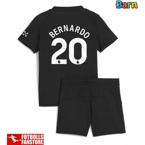 Manchester City Bernardo Silva #20 Bortatröja Barn 2025-26 Kortärmad (+ Korta byxor)