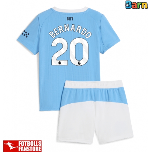 Manchester City Bernardo Silva #20 Hemmatröja Barn 2025-26 Kortärmad (+ Korta byxor)