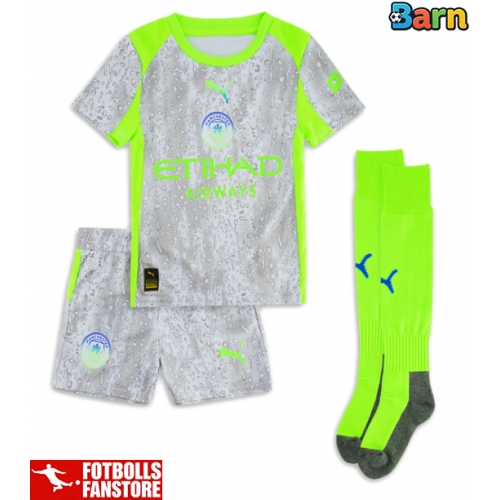 Manchester City Bernardo Silva #20 Tredje Tröja Barn 2025-26 Kortärmad (+ Korta byxor)
