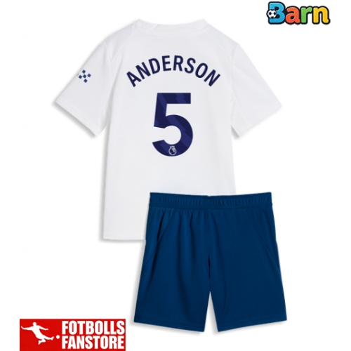 Manchester City Elliot Anderson #5 Tredje Tröja Barn 2026-27 Kortärmad (+ Korta byxor)