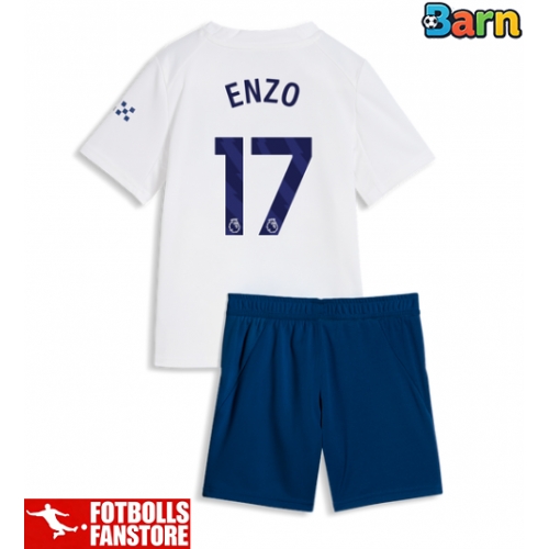 Manchester City Enzo Fernandez #17 Tredje Tröja Barn 2026-27 Kortärmad (+ Korta byxor)