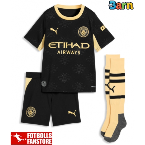 Manchester City Marc Guehi #6 Bortatröja Barn 2026-27 Kortärmad (+ Korta byxor)