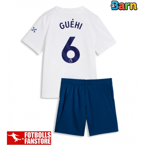 Manchester City Marc Guehi #6 Tredje Tröja Barn 2026-27 Kortärmad (+ Korta byxor)