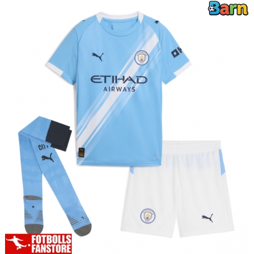 Manchester City Mateo Kovacic #8 Hemmatröja Barn 2025-26 Kortärmad (+ Korta byxor)