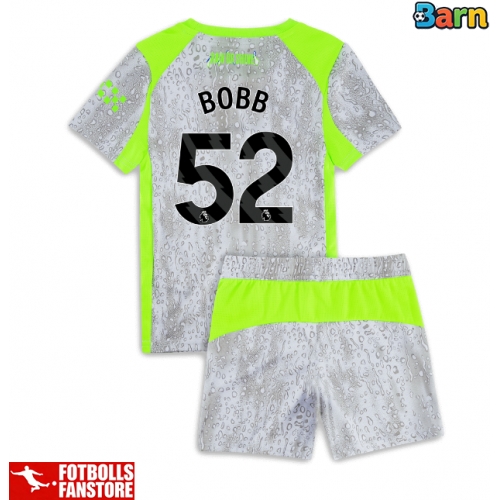 Manchester City Oscar Bobb #52 Tredje Tröja Barn 2025-26 Kortärmad (+ Korta byxor)