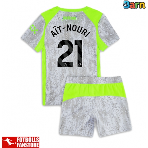 Manchester City Rayan Ait-Nouri #21 Tredje Tröja Barn 2025-26 Kortärmad (+ Korta byxor)