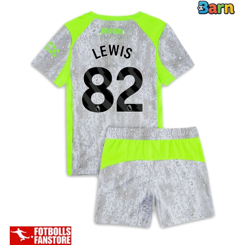 Manchester City Rico Lewis #82 Tredje Tröja Barn 2025-26 Kortärmad (+ Korta byxor)