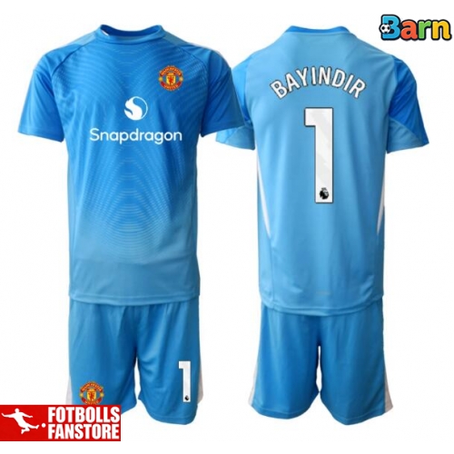 Manchester United Altay Bayindir #1 Målvakt Hemmatröja Barn 2025-26 Kortärmad (+ Korta byxor)