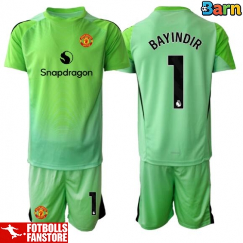 Manchester United Altay Bayindir #1 Målvakt Tredje Tröja Barn 2025-26 Kortärmad (+ Korta byxor)
