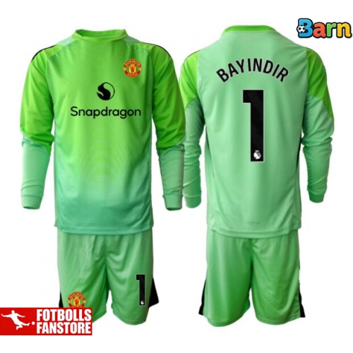 Manchester United Altay Bayindir #1 Målvakt Tredje Tröja Barn 2025-26 Långärmad (+ Korta byxor)