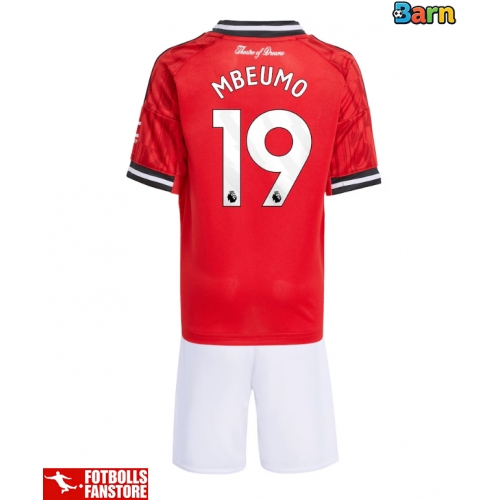 Manchester United Bryan Mbeumo #19 Hemmatröja Barn 2025-26 Kortärmad (+ Korta byxor)