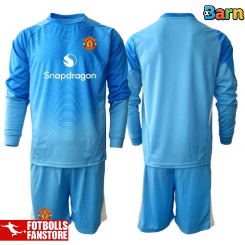 Manchester United Målvakt Hemmatröja Barn 2025-26 Långärmad (+ Korta byxor)