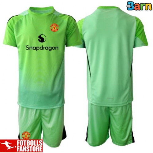 Manchester United Målvakt Tredje Tröja Barn 2025-26 Kortärmad (+ Korta byxor)