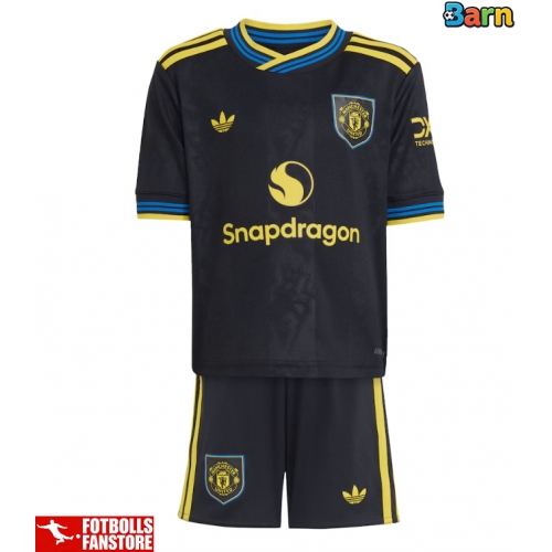 Manchester United Patrick Dorgu #13 Tredje Tröja Barn 2025-26 Kortärmad (+ Korta byxor)