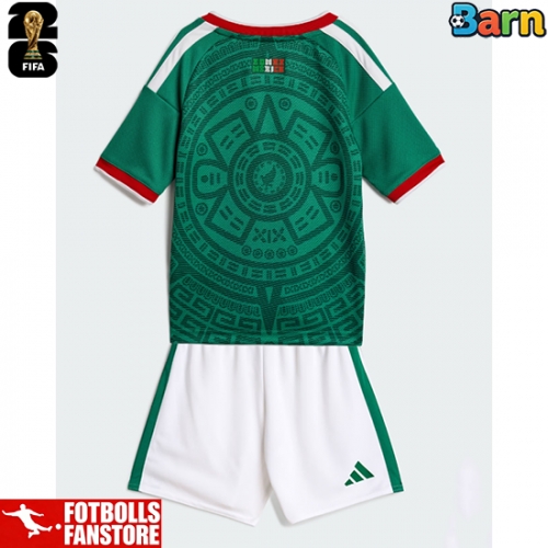 Mexiko Hemmatröja Barn VM 2026 Kortärmad (+ Korta byxor)