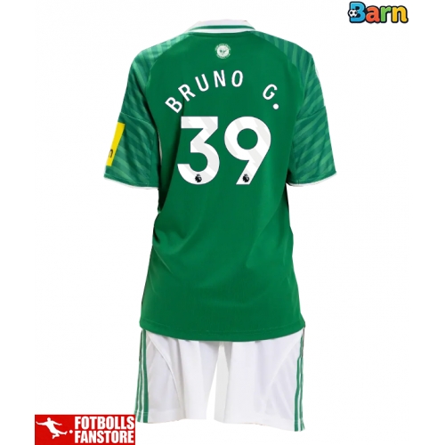 Newcastle United Bruno Guimaraes #39 Bortatröja Barn 2025-26 Kortärmad (+ Korta byxor)
