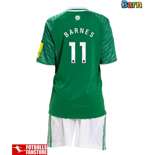 Newcastle United Harvey Barnes #11 Bortatröja Barn 2025-26 Kortärmad (+ Korta byxor)