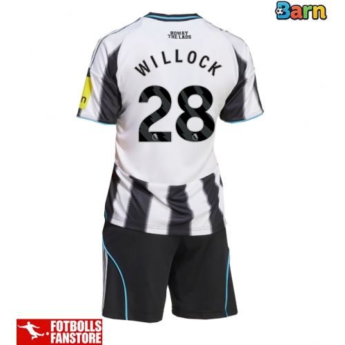 Newcastle United Joe Willock #28 Hemmatröja Barn 2025-26 Kortärmad (+ Korta byxor)