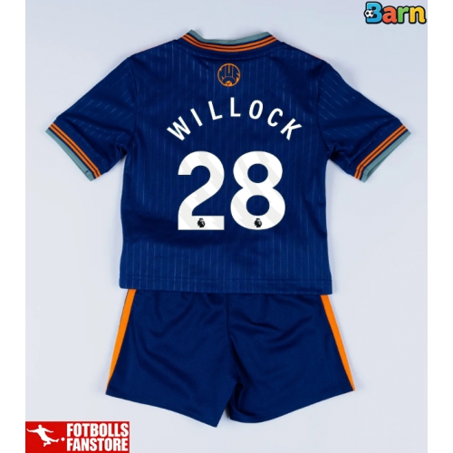 Newcastle United Joe Willock #28 Tredje Tröja Barn 2025-26 Kortärmad (+ Korta byxor)