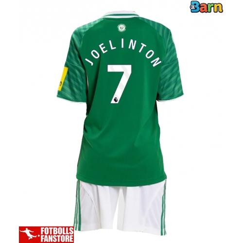 Newcastle United Joelinton #7 Bortatröja Barn 2025-26 Kortärmad (+ Korta byxor)