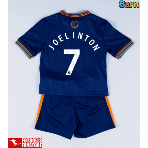 Newcastle United Joelinton #7 Tredje Tröja Barn 2025-26 Kortärmad (+ Korta byxor)
