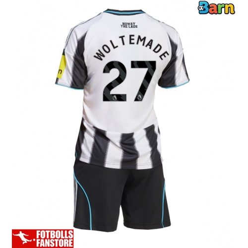 Newcastle United Nick Woltemade #27 Hemmatröja Barn 2025-26 Kortärmad (+ Korta byxor)