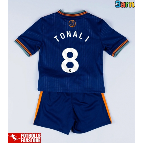 Newcastle United Sandro Tonali #8 Tredje Tröja Barn 2025-26 Kortärmad (+ Korta byxor)