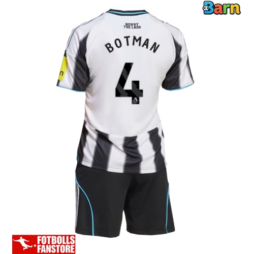 Newcastle United Sven Botman #4 Hemmatröja Barn 2025-26 Kortärmad (+ Korta byxor)