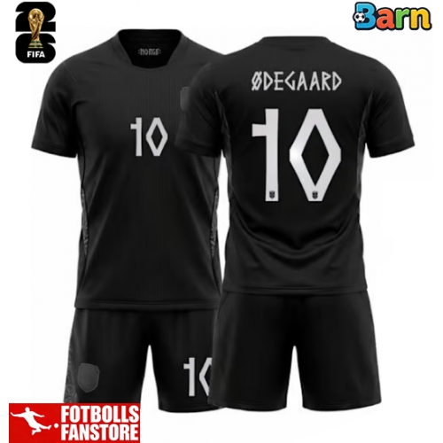 Norge Martin Odegaard #10 Bortatröja Barn VM 2026 Kortärmad (+ Korta byxor)