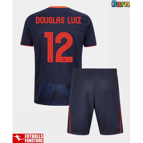 Nottingham Forest Douglas Luiz #12 Tredje Tröja Barn 2025-26 Kortärmad (+ Korta byxor)