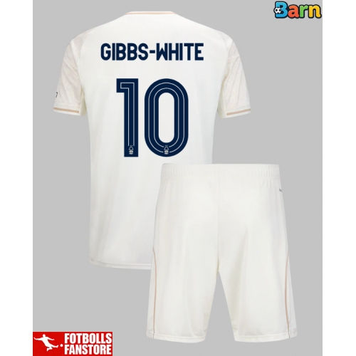 Nottingham Forest Morgan Gibbs-White #10 Bortatröja Barn 2025-26 Kortärmad (+ Korta byxor)