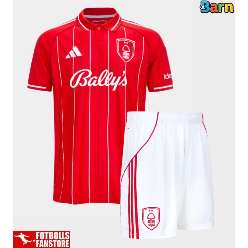 Nottingham Forest Oleksandr Zinchenko #35 Hemmatröja Barn 2025-26 Kortärmad (+ Korta byxor)