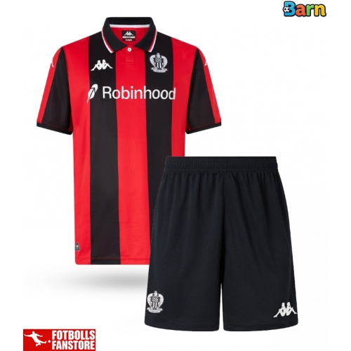 OGC Nice Hemmatröja Barn 2025-26 Kortärmad (+ Korta byxor)
