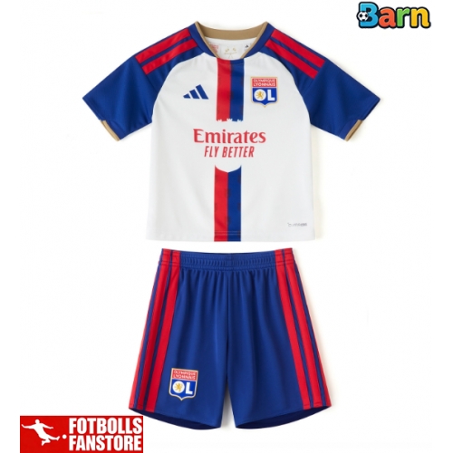 Olympique Lyonnais Hemmatröja Barn 2026-27 Kortärmad (+ Korta byxor)