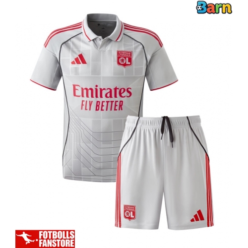 Olympique Lyonnais Tredje Tröja Barn 2025-26 Kortärmad (+ Korta byxor)
