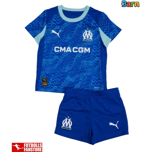 Olympique de Marseille Tredje Tröja Barn 2025-26 Kortärmad (+ Korta byxor)