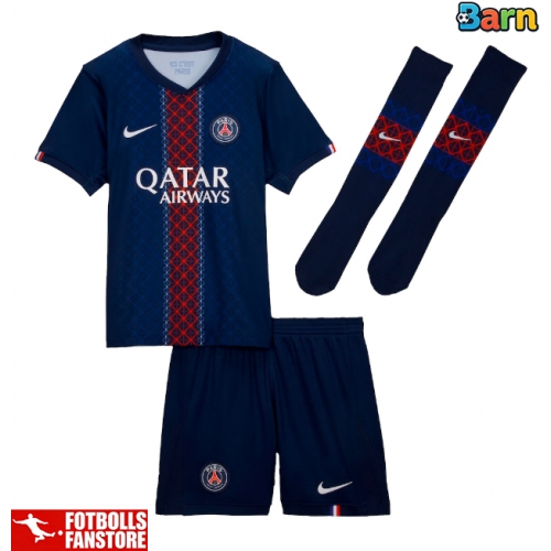 Paris Saint-Germain Achraf Hakimi #2 Hemmatröja Barn 2025-26 Kortärmad (+ Korta byxor)