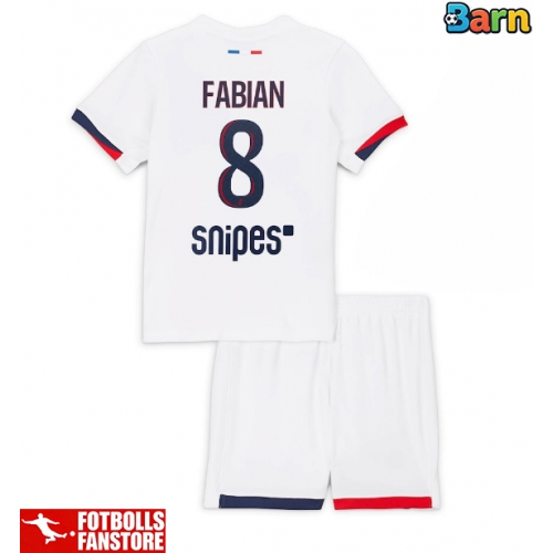 Paris Saint-Germain Fabian Ruiz #8 Bortatröja Barn 2025-26 Kortärmad (+ Korta byxor)