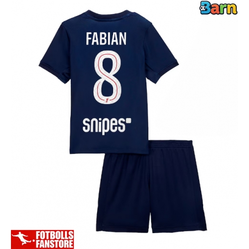 Paris Saint-Germain Fabian Ruiz #8 Hemmatröja Barn 2025-26 Kortärmad (+ Korta byxor)