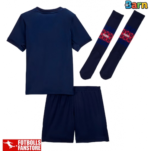 Paris Saint-Germain Hemmatröja Barn 2025-26 Kortärmad (+ Korta byxor)