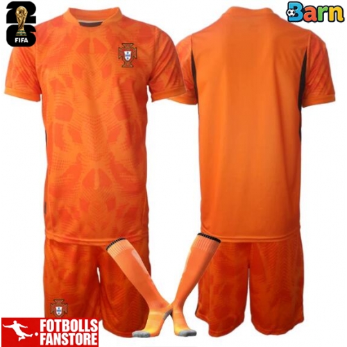 Portugal Målvakt Bortatröja Barn VM 2026 Kortärmad (+ Korta byxor)