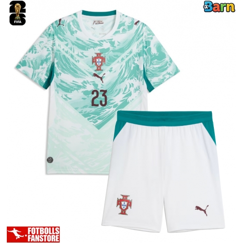 Portugal Vitinha #23 Bortatröja Barn VM 2026 Kortärmad (+ Korta byxor)