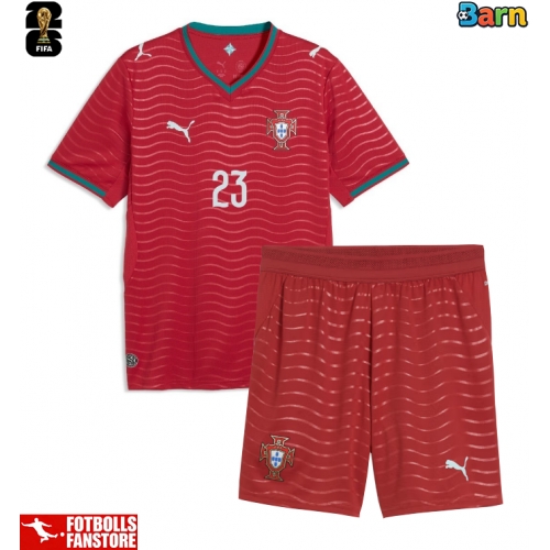 Portugal Vitinha #23 Hemmatröja Barn VM 2026 Kortärmad (+ Korta byxor)