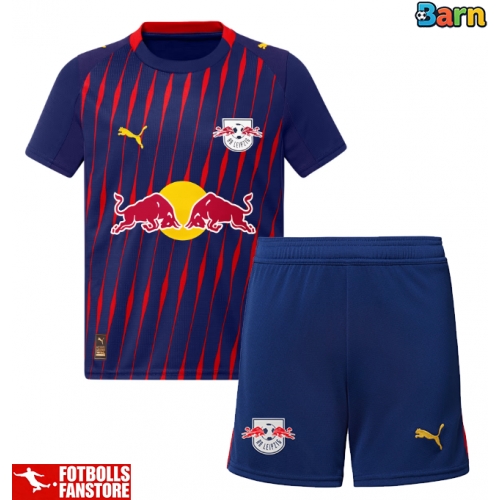 RB Leipzig Bortatröja Barn 2025-26 Kortärmad (+ Korta byxor)